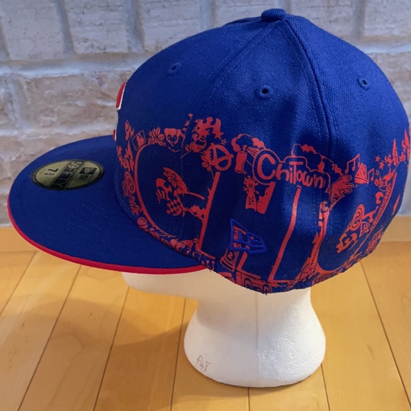 New Era Hat Wool Fitted Chicago Cubs Size 7 3/4 - Picture 2 of 6